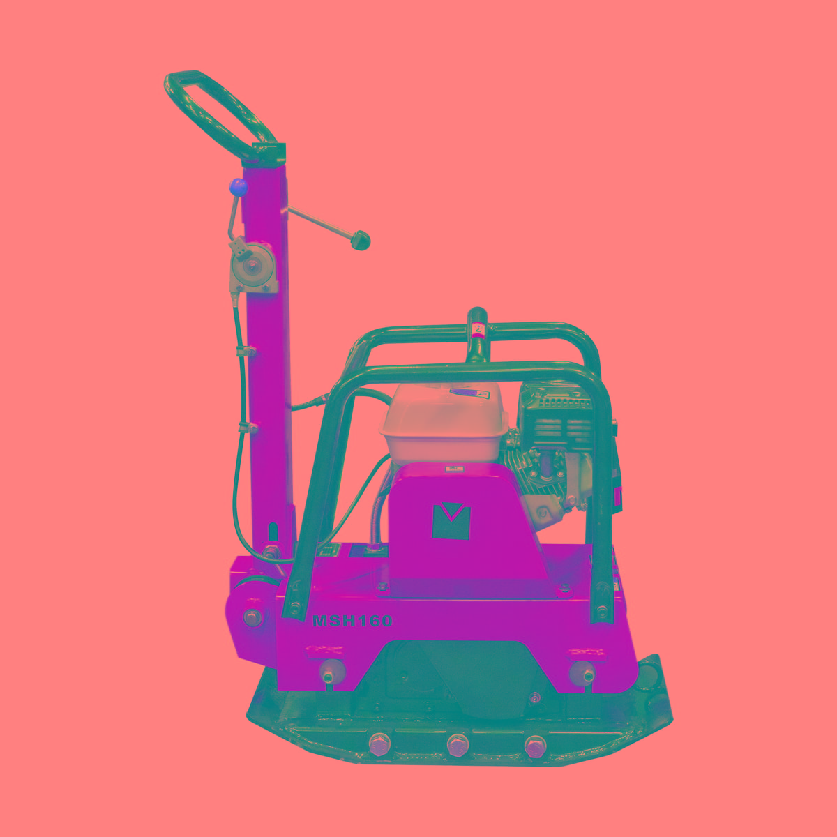 Виброплита реверсивная бензиновая Masalta MSH160E-4 (162 кг), изображение 1