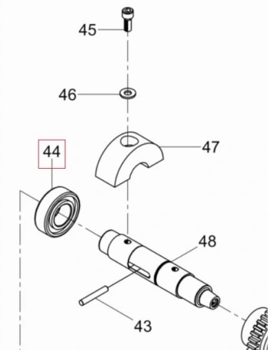 Подшипник вала эксцентрика виброплиты Wacker Neuson BPU 2540A, изображение 2